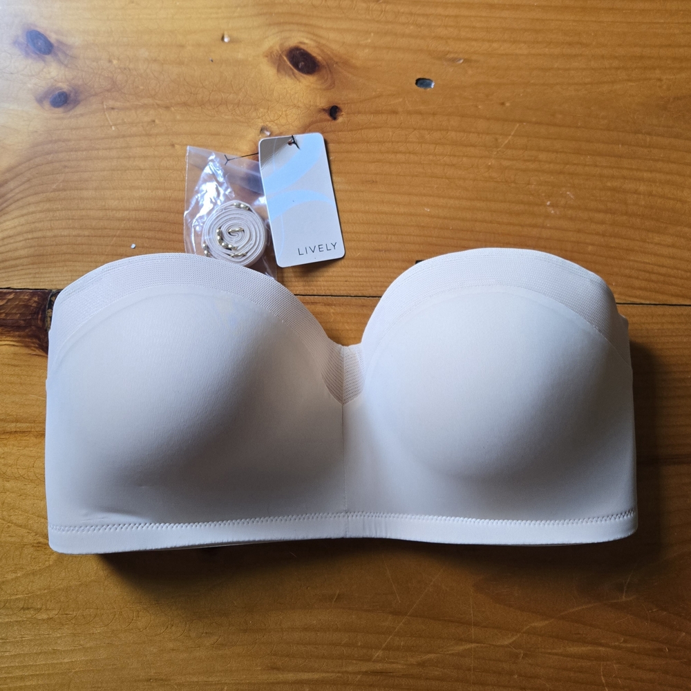 Lively Strapless (Or Adjustable Straps!) Wireless Bra - 36D - NWT